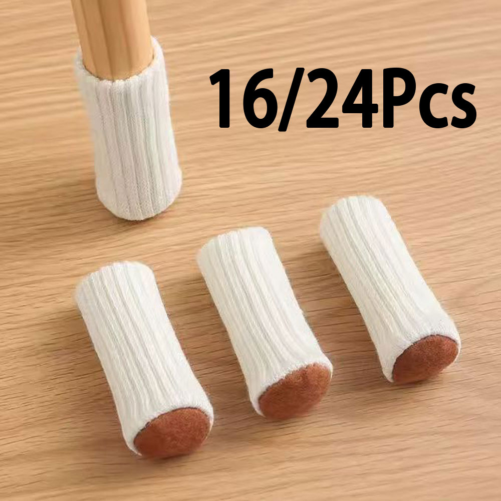 Furniture Hardware Feet - 16/24Pcs 의자 다리 양말 니트 가구