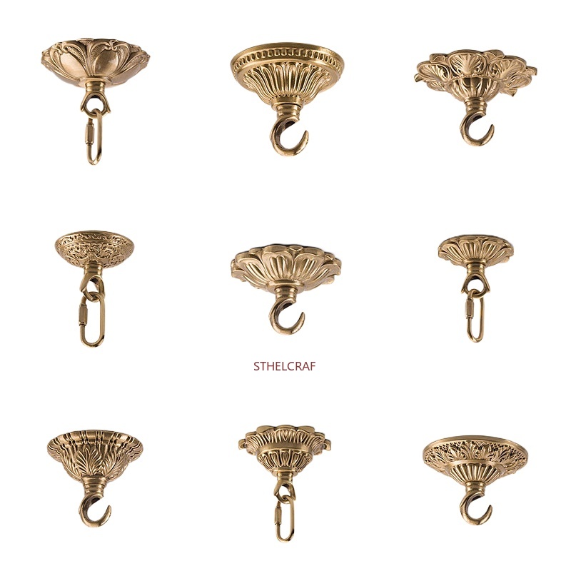 Furniture Hardware Tools - 1PC 고급 황동 후크 홈 인테리어