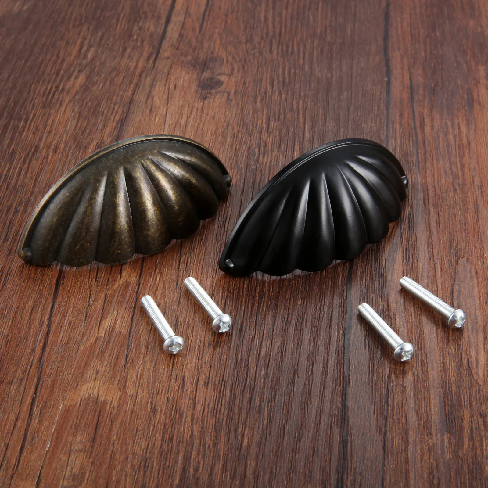 Restoration Hardware Furniture Used - 1pc 합금 쉘 모양 손잡이 반원형