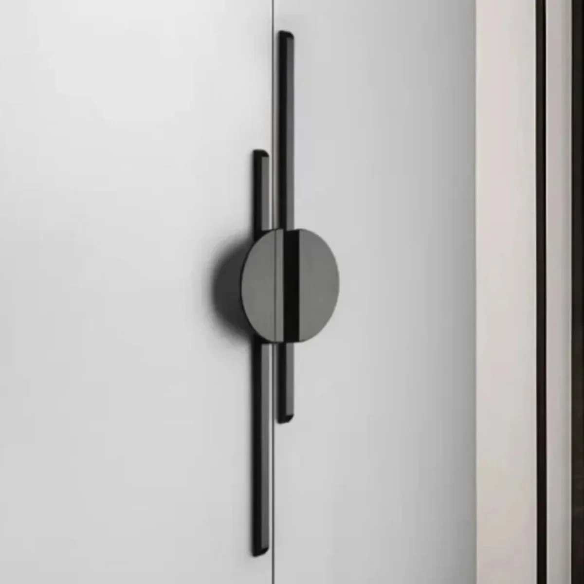 Restoration Hardware Furniture Used - 미니멀리스트 스타일 반원형 가구 손잡이 블랙