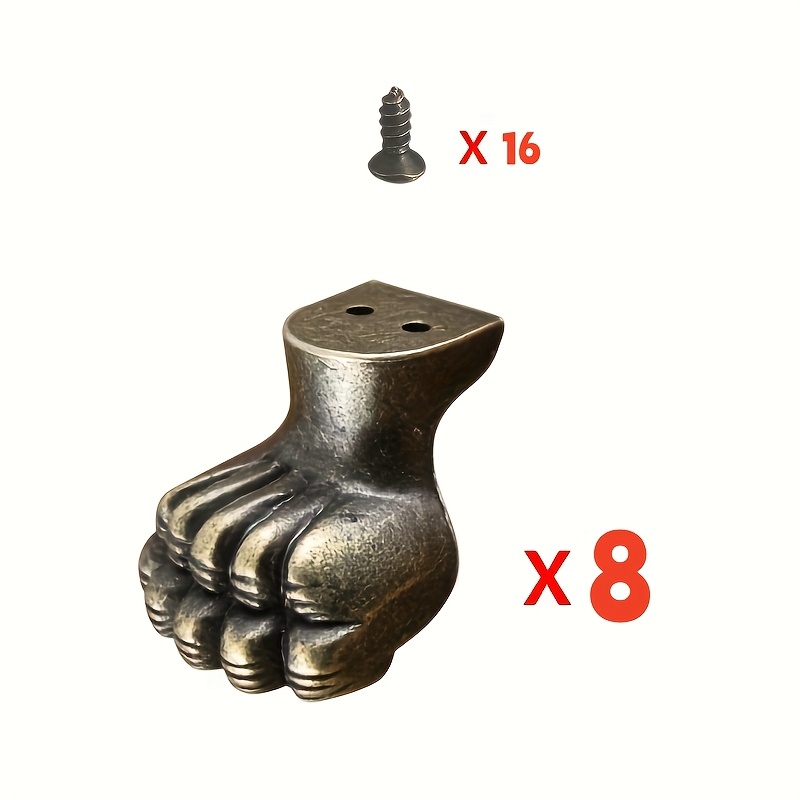 Furniture Hardware Brass - 8개의 앤틱 황동 장식 브래킷 캐비닛