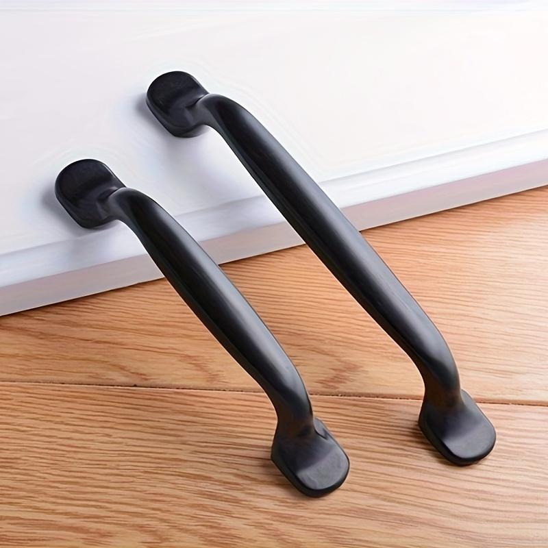 Restoration Hardware Furniture Used - 가구용 검정색 손잡이 4개, 캐비닛 손잡이