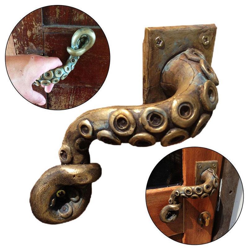 Furniture Hardware Tools - 빈티지 문어 문짝 손잡이, 동물 스타일,