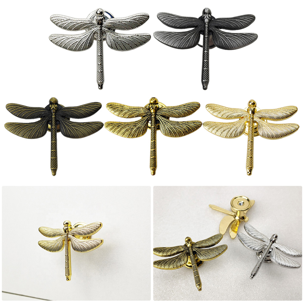 Drawer Pull Gold - 북유럽 골드 잠자리 단일 구멍 황동