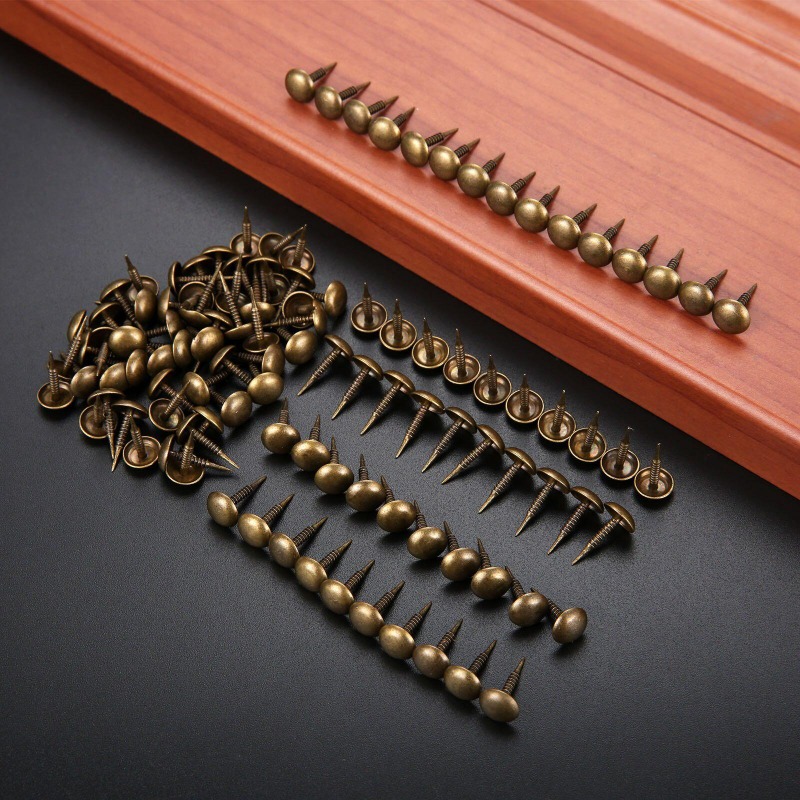 100Pcs 골동품 청동 실내 장식 손톱 보석 나무 상 - Furniture Upholstery Hardware 리뷰 및 가격