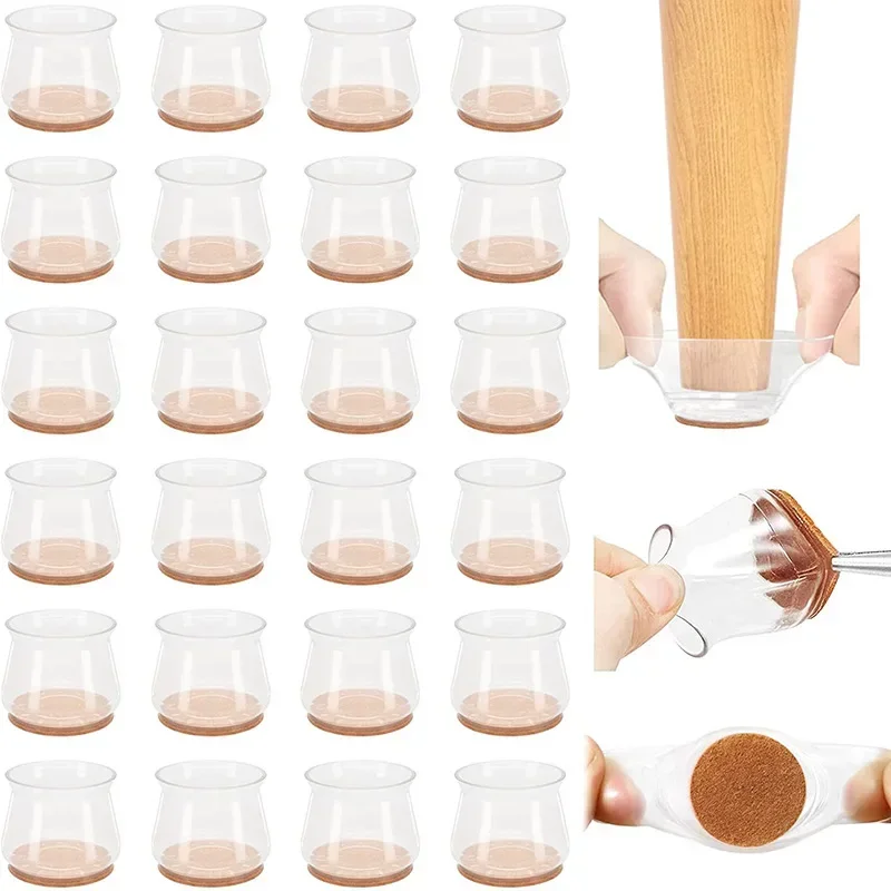 24-36개 의자 다리 캡 실리콘 발 보호 패드 가구  - Furniture Hardware Feet 리뷰 및 가격