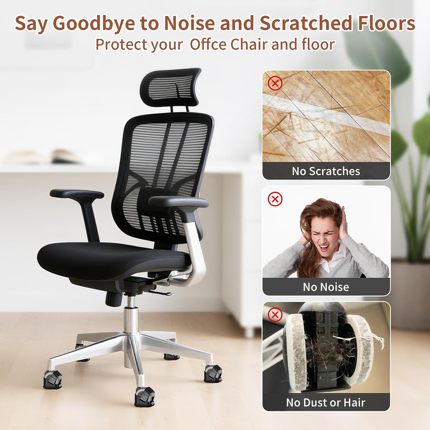 5PCS 의자 다리 보호대 사무실 의자 휠 컵 가구 휠 - Furniture Hardware Feet 리뷰 및 가격