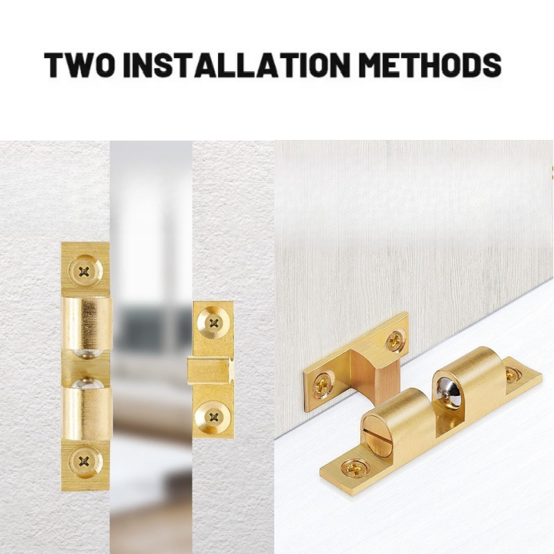 3/6pcs 캐비닛 옷장 도어 볼 캐치, 황동 더블 롤 - Furniture Hardware Tools 리뷰 및 가격