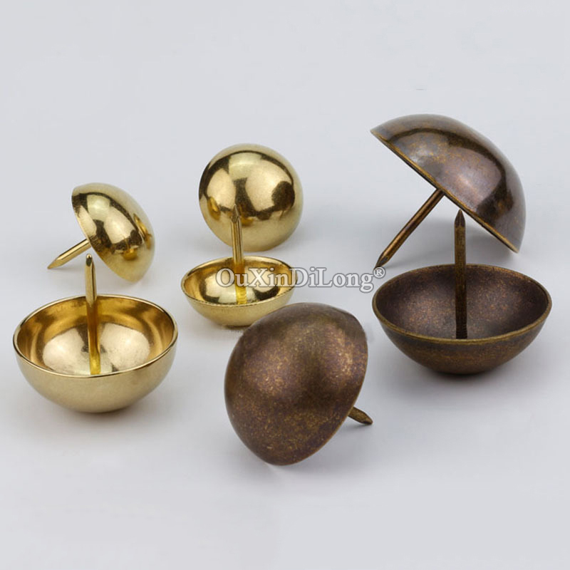 레트로 빈티지 10개 세트 앤틱 황동 장식용 가구 못/ - Furniture Upholstery Hardware 리뷰 및 가격
