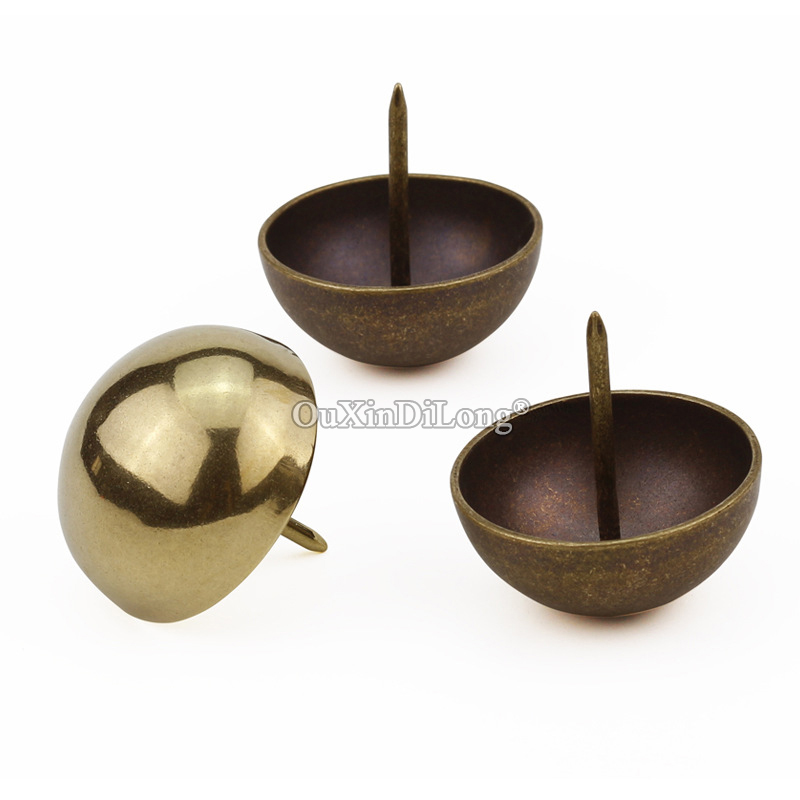 레트로 빈티지 10개 세트 앤틱 황동 장식용 가구 못/ - Furniture Upholstery Hardware 리뷰 및 가격