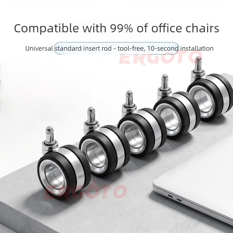 범용 C자형 캐스터 휠, 게이밍 의자용 교체용 롤러,  - Office Furniture Hardware 리뷰 및 가격