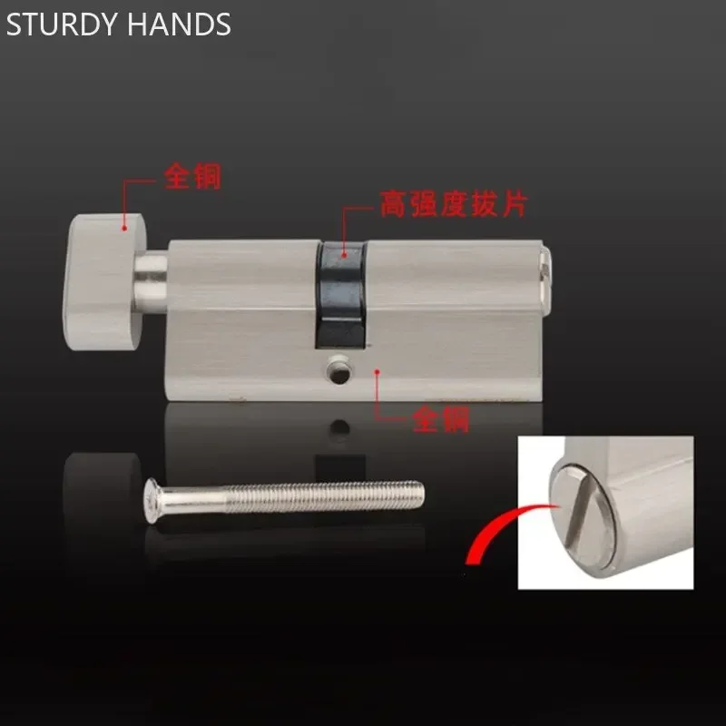 실내 단단한 나무 문 황동 열쇠가없는 잠금 코어 욕실  - Furniture Hardware Tools 리뷰 및 가격