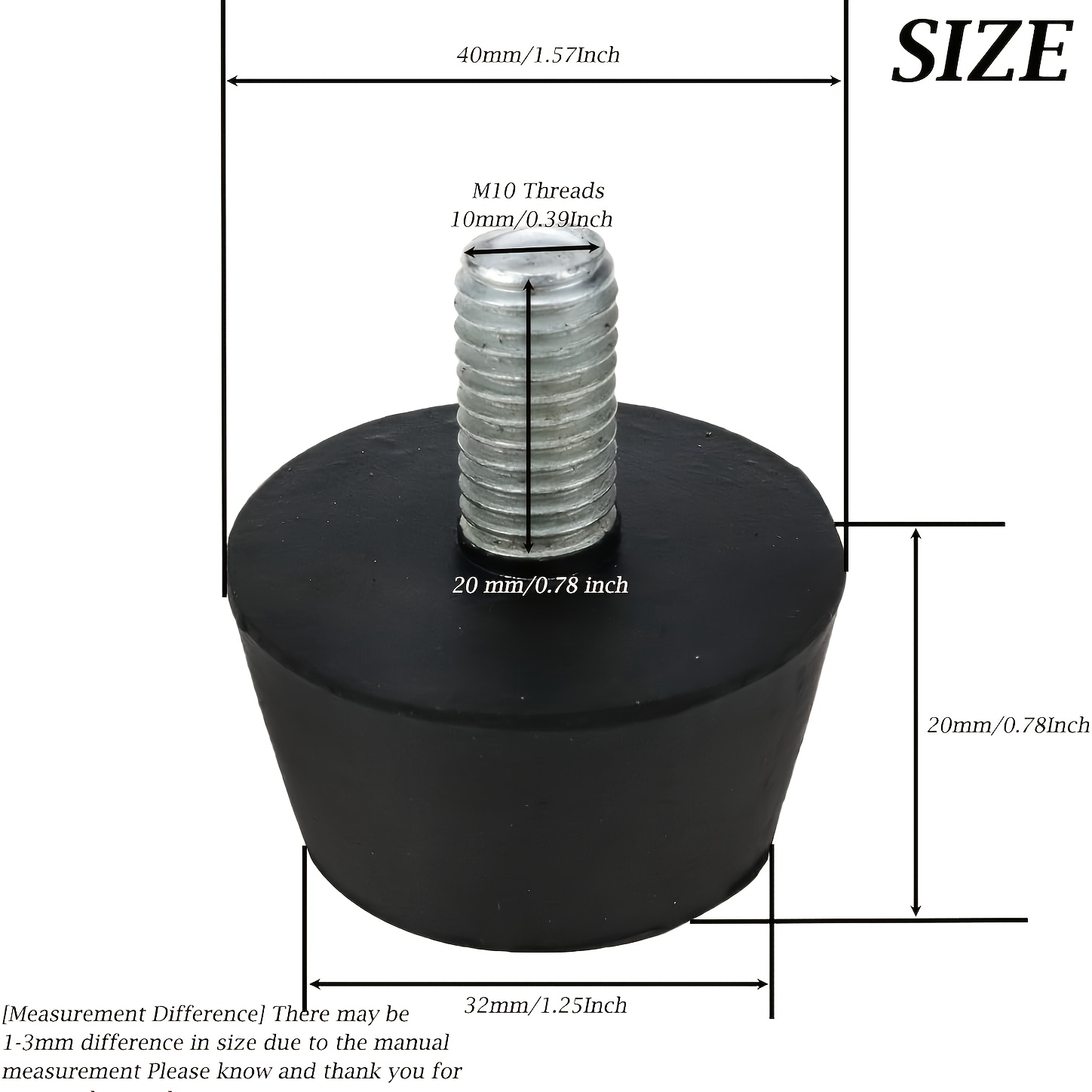 4Pcs 고무 조절 가능한 발 패드 (나사 포함) 테이 - Furniture Hardware Feet 리뷰 및 가격