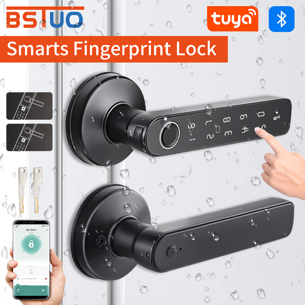 Tuya Bluetooth 스마트 도어 잠금 장치, 지 - Door Handle Bar 리뷰 및 가격